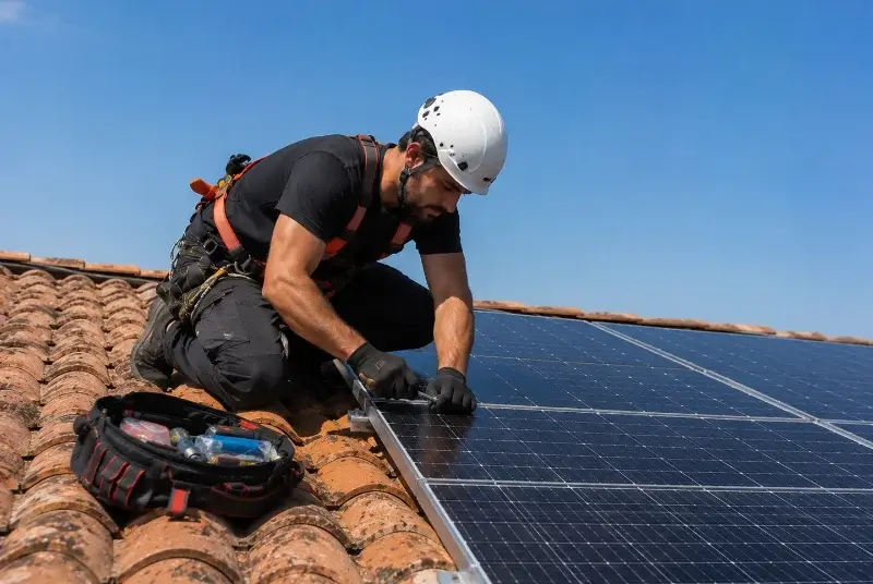 Maintenance et monitoring de panneaux solaires à Rougé
